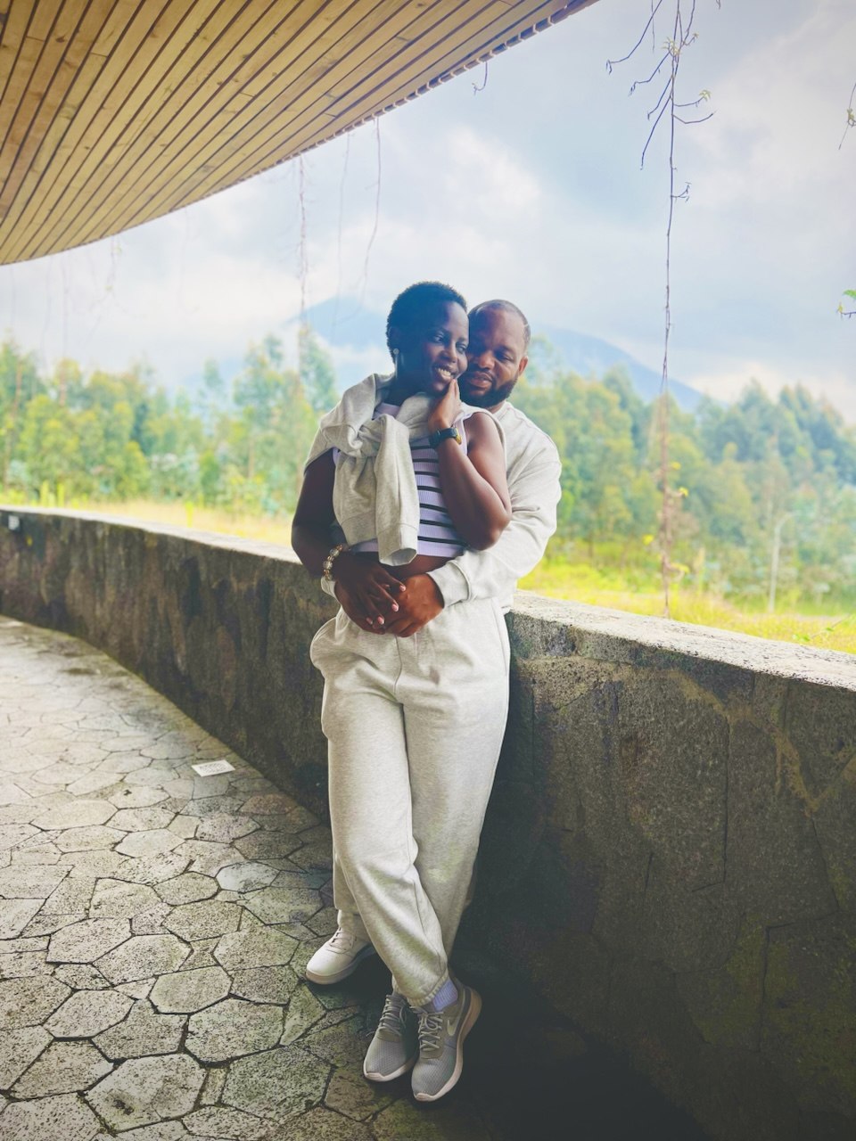 Claudine and Edward in the mountains